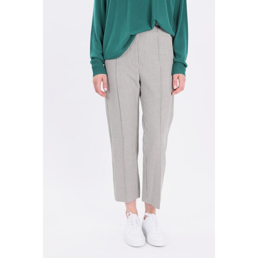 MM6 Maison Margiela S52KA0167 Micro Check Formal Trousers Silver Size 4